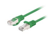 Lanberg patch cord CAT.6 FTP 0.25m, Fluke Passed, green (10-pack)