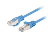 Lanberg patch cord CAT.6 FTP 0.25m fluke passed (10-pack), blue