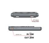 Verbatim Charge 'n' Go 2C Power Bank Magnetic Wireless 5000mAh with 2 USB-C Cables & Stand Grey