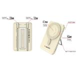 Verbatim Charge 'n' Go 2C Power Bank Magnetic Wireless 5000mAh with 2 USB-C Cables & Stand Gold