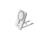 Verbatim Charge 'n' Go 2C Power Bank Magnetic Wireless 5000mAh with 2 USB-C Cables & Stand Silver