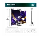 Hisense 85"U7S Pro, 4K Ultra HD 3840x2160, ULED, FALD, Quantum Dot, 165Hz, IPS, HDR 10+, HLG, Dolby Vision IQ, Dolby Atmos, Smart TV, WiFi 5GHz, WiFi Direct, BT, Anyview Cast,light sensor,Solar Powered Remote, 4xHDMI, 2xUSB, LAN, CI+, DVB-T2/C/S2, Black