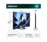 Hisense 85"U7SE, 4K Ultra HD 3840x2160, ULED, FALD, Quantum Dot, 144Hz, IPS, HDR 10+, HLG, Dolby Vision IQ, Dolby Atmos, Smart TV, WiFi 5GHz, WiFi Direct, BT, Anyview Cast,light sensor, 4xHDMI, 2xUSB, LAN, CI+, DVB-T2/C/S2, Black