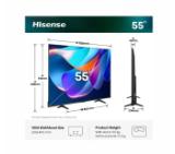 Hisense 55" A6S, 4K Ultra HD 3840x2160, DLED, DFA, Precision Colour, HDR 10+, HLG, Dolby Vision,Light sensor, Smart TV, WiFi, BT, AnyView Cast, Gaming Mode, 1xHDMI2 eArc, 3xHDMI, 2xUSB, LAN, CI+, DVB-T2/C/S2, Black