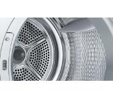 Bosch WQJ24201BY, SER6, Tumble dryer with heat pump 9kg D / C cond., 62dB EasyClean, drain set, black-blackgrey door, HC, Inclined direct touch display