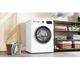 Bosch WAN2426NBY, SER4, Washing machine 8kg, A, 1200rpm, 51/71dB(A), Iron Assist, waveDrum 65l, 7 options, Rinse Plus, silver-blackgrey door