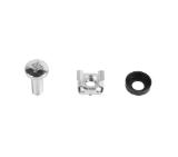 Lanberg 19" Mounting Screws Set (Basket, Washer, Screw) 10 Pcs