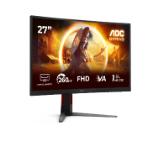 AOC C27G4Z2, 27" Curved 1500R, Fast VA, WLED, 1920x1080@260Hz (OC, Native 240Hz), 1ms GtG, 0.3ms MPRT, 300cd m/2, 3000:1, Adaptive Sync, FlickerFree, Low Blue Mode, Tilt, Height Adjust, Swivel, 2xHDMI, DP
