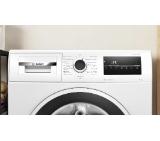Bosch WAN2826SBY, SER4, Washing machine 8kg, A, 1400rpm, 51/72dB(A), Iron Assist, waveDrum 65l, 7 options, Rinse Plus, white-blackgrey door