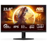 AOC 24G4ZR, 23.8" Fast IPS WLED, 1920x1080@260Hz (OC, Native 240Hz), 1ms GtG, 0.3ms MPRT, 300cd m/2, 1000:1, Adaptive Sync, FlickerFree, Anti Blue Light, Tilt, Height Adjust, Pivot, Swivel, 2xHDMI, DP