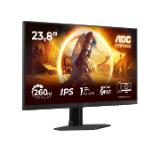 AOC 24G4ZR, 23.8" Fast IPS WLED, 1920x1080@260Hz (OC, Native 240Hz), 1ms GtG, 0.3ms MPRT, 300cd m/2, 1000:1, Adaptive Sync, FlickerFree, Anti Blue Light, Tilt, Height Adjust, Pivot, Swivel, 2xHDMI, DP