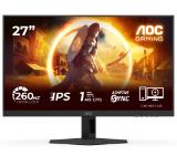 AOC 27G4ZR, 27" Fast IPS WLED, 1920x1080@260Hz (OC, Native 240Hz), 1ms GtG, 0.3ms MPRT, 300cd m/2, 1000:1, Adaptive Sync, FlickerFree, Anti Blue Light, Tilt, Height Adjust, Pivot, Swivel, 2xHDMI, DP