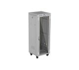 Lanberg Rack Cabinet 19" Free-Standing 32U/600X600 (FlAT Pack) With Glass Door LCD Grey V2