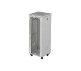 Lanberg Rack Cabinet 19" Free-Standing 32U/600X600 (FlAT Pack) With Glass Door LCD Grey V2