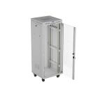 Lanberg Rack Cabinet 19" Free-Standing 32U/600X600 (FlAT Pack) With Glass Door LCD Grey V2