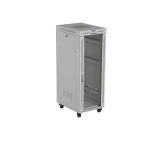 Lanberg Rack Cabinet 19" Free-Standing 32U/600X800 (FlAT Pack) With Glass Door LCD Grey V2
