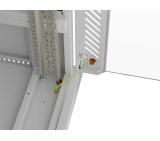 Lanberg Rack Cabinet 19" Free-Standing 32U/600X800 (FlAT Pack) With Glass Door LCD Grey V2