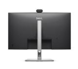 Dell P2726DEV, 27" Webcam Monitor, IPS Anti-Glare, 5ms, 100 Hz, 1500:1, 350 cd/m2, QHD 2560x1440, 99% sRGB, HDMI, Display Port, USB-C Hub, RJ45, Webcam, KVM Switch, PD 90W, Height Adjustable, Pivot, Swivel, Tilt, Black