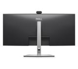 Dell P3426WEB, 34" Curved Conferencing Monitor, IPS Anti-Glare, 5ms, 100 Hz, 1500:1, 300 cd/m2, WQHD 3440x1440, 99% sRGB, HDMI, Display Port, USB-C Hub, RJ45, Webcam, Mic, Speacers, KVM Switch, PD 90W, Height Adjustable, Pivot, Swivel, Tilt, Black
