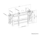 Neomounts Videowall wall mount 32-75" - pop-out - max 70 kg
