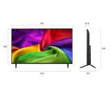 LG 43NU800B3LC 43" 4K HDR UHD, 3840x2160, DVB-T2/C/S2, AI Alpha 7, HDR 10, webOS 26, ThinQ AI, VRR, ALLM, HGiG, WiFi, Clear Voice, 4K Super Upscaling, Bluetooth 5.3, Hdmi e-ARC , CI, LAN, AirPlay2, AI Sound Pro, Google Cast, 2 Pole stand, Black
