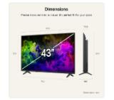 LG 43QNED7EB3C, 43" 4K QNED MiniLED Smart TV, 3840x2160, DVB-T2/C/S2, Alpha 7 AI Processor, HDR10 / HLG, webOS 26 ThinQ, VRR / ALLM / HGiG, 4K Super Upscaling, WiFi 5, Bluetooth 5.3, AirPlay 2, LAN, CI, HDMI, AI Sound Pro, Google Cast, 2 pole Stand
