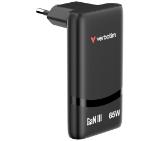 Verbatim Fold 'n' Go GaN Charger 65W EU plug Black