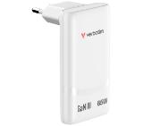 Verbatim Fold 'n' Go GaN Charger 65W EU plug White