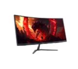 Acer Nitro ED340CURJ0bmiipx, 34'' VA, WQHD (3440x1440), Curved 1500R, ZeroFrame, FreeSync Premium, 120Hz (DP)/100Hz (HDMI), 1ms, 100M:1, 250 nits, HDR10, 99% sRGB, 2x HDMI 2.1, 1x DP 1.4, Audio Out, 2x2W Speakers, , Tilt, VESA, Black
