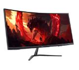 Acer Nitro ED340CURW0bmiipx, 34'' VA, WQHD (3440x1440), Curved 1500R, ZeroFrame, FreeSync Premium, 240Hz, 1ms, 100M:1, 250 nits, HDR10, 99% sRGB, 2x HDMI 2.1, 1x DP 1.4, Audio Out, 2x2W Speakers, Tilt, VESA, Black