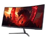 Acer Nitro ED340CURW0bmiipx, 34'' VA, WQHD (3440x1440), Curved 1500R, ZeroFrame, FreeSync Premium, 240Hz, 1ms, 100M:1, 250 nits, HDR10, 99% sRGB, 2x HDMI 2.1, 1x DP 1.4, Audio Out, 2x2W Speakers, Tilt, VESA, Black