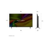 LG 43NU8E0B3LA, 43" 4K HDR UHD, 3840x2160, DVB-T2/C/S2, AI Alpha 7, HDR 10, webOS 26, ThinQ AI, VRR, ALLM, HGiG, WiFi, Clear Voice, 4K Super Upscaling, Bluetooth 5.3, Hdmi e-ARC , CI, LAN, AirPlay2, AI Sound Pro, Google Cast, 2 Pole stand, Black