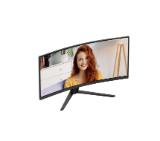 AOC CU34B3E, 34" Curved 1500R, VA, WLED, 3440x1440@120Hz, 4ms GtG, 1ms MPRT, 300cd m/2, 3500:1, 50M:1 DCR, Adaptive Sync, FlickerFree, Low Blue Mode, Tilt, HDMI, DP