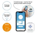 Beurer LR 400 WIFI / BT Air purifier white + Beurer LR 400/401/405 Replacement filter