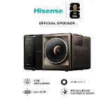 Hisense HR10 Laser Projector, 4K Ultra HD 3840x2160, 6000:1, 6000 lum, 60 Hz, 16:9, Throw ratio 0.84-2.0: 1, VIDAA U9,3 x HDMI, HDR, HDR 10, HDR 10+, DTS Virtual X, 2x8W+15W, Black