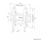 Neomounts Level-850 TV mount wall 24-65" - fixed - lockable - fast installation