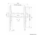 Neomounts Level-850 TV mount wall 40-75" - fixed - lockable - fast installation