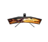 AOC CU34G4CA, 34" Curved 1500R, Fast VA, WLED, 3440x1440@180Hz, 1ms GtG, 0.5ms MPRT, 450cd m/2, 3000:1, Adaptive Sync, FlickerFree, Low Blue Light, Tilt, Height Adjust, Swivel, 2xHDMI, DP, USB hub