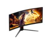 AOC CU34G4CA, 34" Curved 1500R, Fast VA, WLED, 3440x1440@180Hz, 1ms GtG, 0.5ms MPRT, 450cd m/2, 3000:1, Adaptive Sync, FlickerFree, Low Blue Light, Tilt, Height Adjust, Swivel, 2xHDMI, DP, USB hub