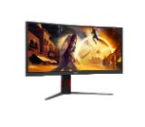 AOC CU34G4ZCA, 34" Curved 1500R, Fast VA, WLED, 3440x1440@250Hz, 1ms GtG, 0.3ms MPRT, 450cd m/2, 3000:1, Adaptive Sync, FlickerFree, Low Blue Light, Tilt, Height Adjust, Swivel, 2xHDMI, DP, USB hub