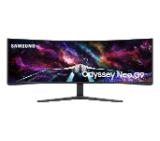 Samsung LS57CG952, 57" Odyssey Neo G95NC 57" Quantum Mini-LED Dual UHD, 7680x2160, 240Hz 1ms, HDMI, USB Hub, White/Black + Logitech G102 Mouse, Lightsync RGB, 8000 DPI, 6 Programmable Buttons, Black