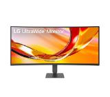 LG 34U640B-B, 34" UltraWide  21:9, VA, Curved, 144 Hz, 5ms, 4000:1, 300cd/m2, WQHD 3440x 1440, sRGB 99%, HDR 10, USB Type-C, PD-65W, HDMI, DisplayPort, DP, Reader mode, AMD FreeSync, KVM Switch, Tilt, Height (Range), Black