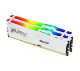 Kingston FURY Beast RGB 32GB (2x16GB) DDR5 6000 MHz CL36 White
