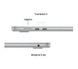 Apple MacBook Air 15.3: with Liquid Retina,M5 chip (10-core CPU), 16GB, 512GB SSD, M5 10-core GPU, macOS, Silver, INT keyboard