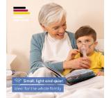 Beurer IH 61 Nebuliser;  DC compressed-air technology; Whisper-quiet operation; Rechargeable; LED indicator displays; up to 4 hours of battery life