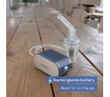 Beurer IH 61 Nebuliser;  DC compressed-air technology; Whisper-quiet operation; Rechargeable; LED indicator displays; up to 4 hours of battery life