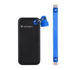 Verbatim Pocket SSD USB 3.2 Gen 2 512GB Black/Blue