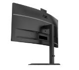 AOC CU34E4CW, 34" Curved 1500R, VA, WLED, 3440x1440@120Hz, 4ms GtG, 1ms MPRT, 350cd m/2, 3500:1, 50M:1 DCR, Adaptive Sync, FlickerFree, Anti-Blue Light, 5Wx2, Webcam 5MP, Tilt, Height Adjust, Swivel, 2xHDMI, DP, USB hub, KVM, RJ45