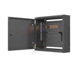 Lanberg TPR 10" Installation Enclosure with Mesh Plate 400 x 400 x 140 Black (Assembled)