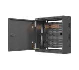 Lanberg TPR 10" Installation Enclosure with Mesh Plate 340 x 340 x 140 Black (Assembled)
